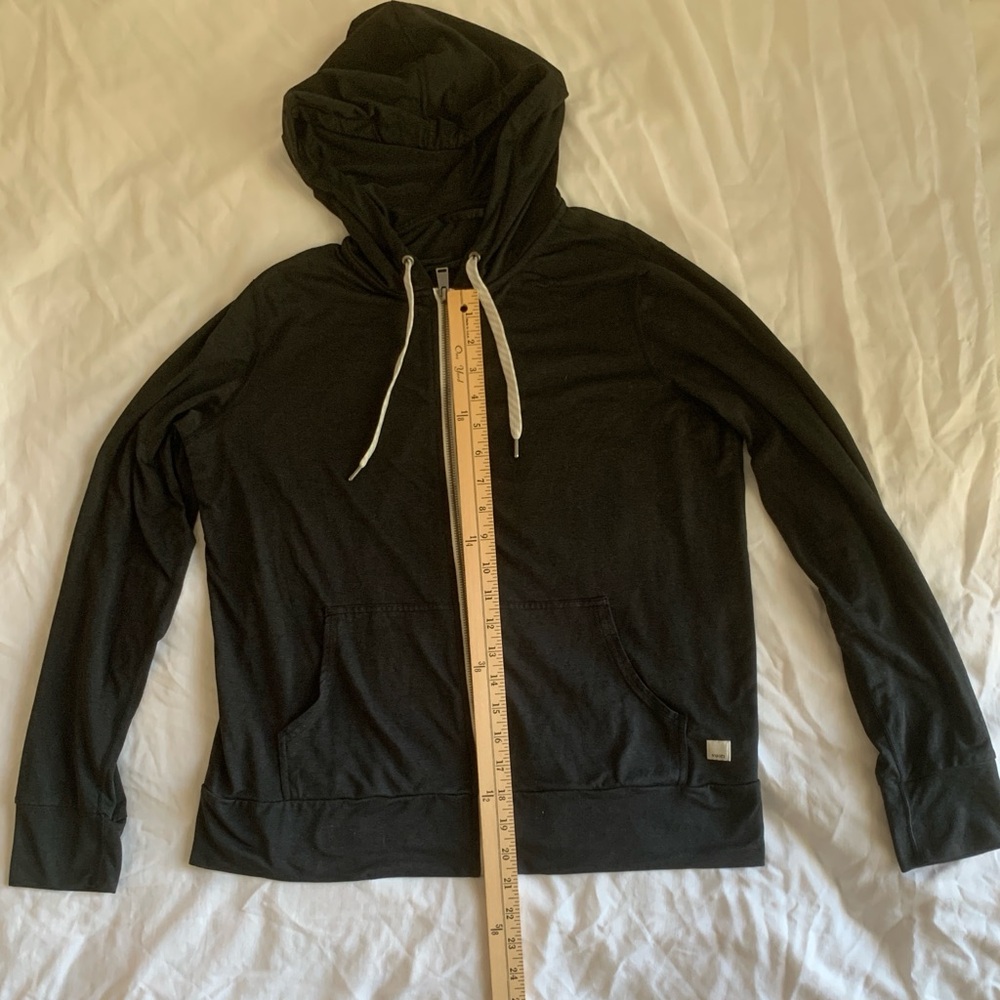 Vuori Halo Performance Full Zip Hoodie | Black | Size Large | DreamKnit™ - Picture 7 of 12